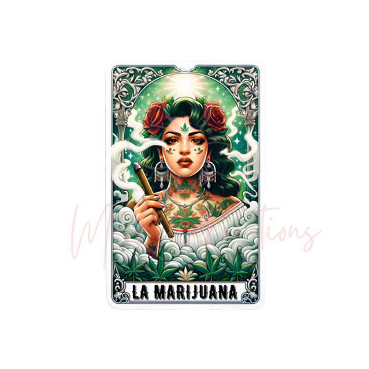 La marijuana  tarot card Dtf transfer