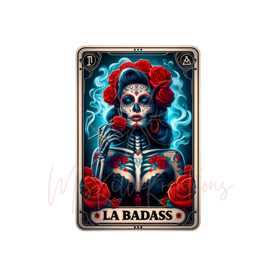 La Badass tarot card Dtf transfer