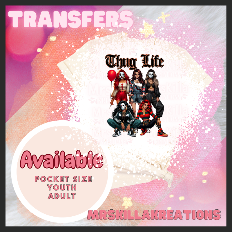 Girl Thug life DTF Transfer