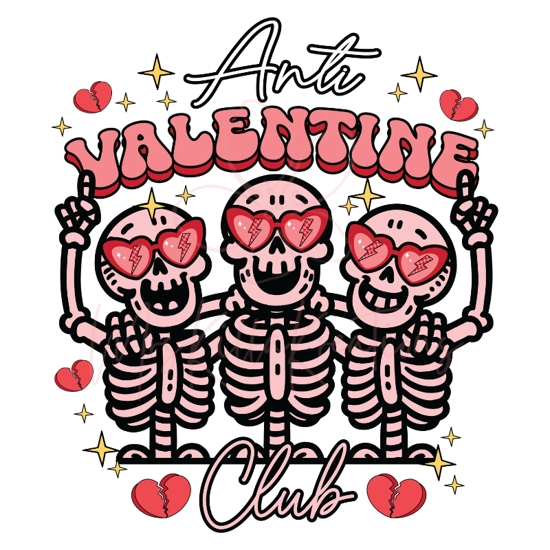 Anti- valentine club DTF Transfer