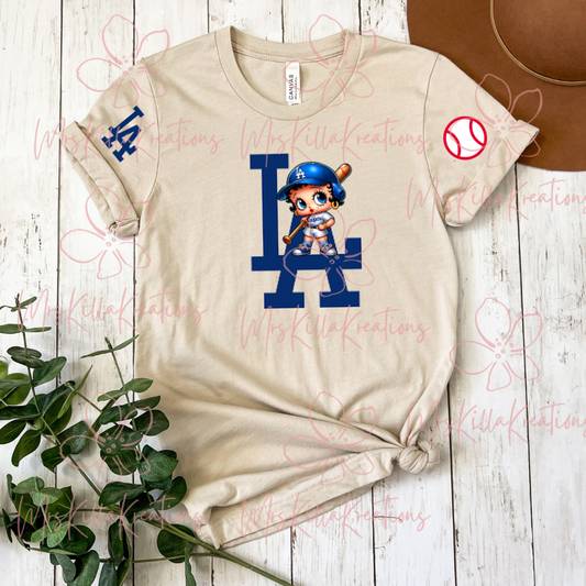 Boop LA Baseball T shirt