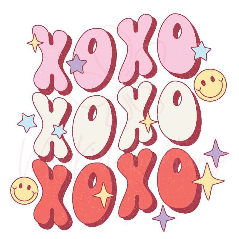 XOXO DTF Transfer - Mrskillakreations 