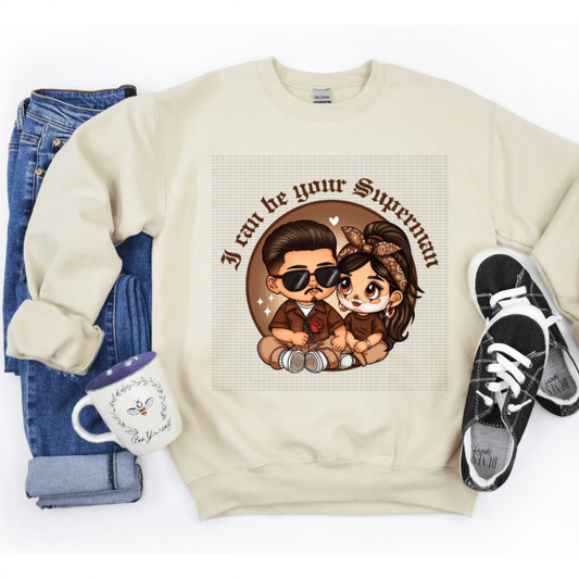 Chicano couple crewneck sweater - Mrskillakreations 