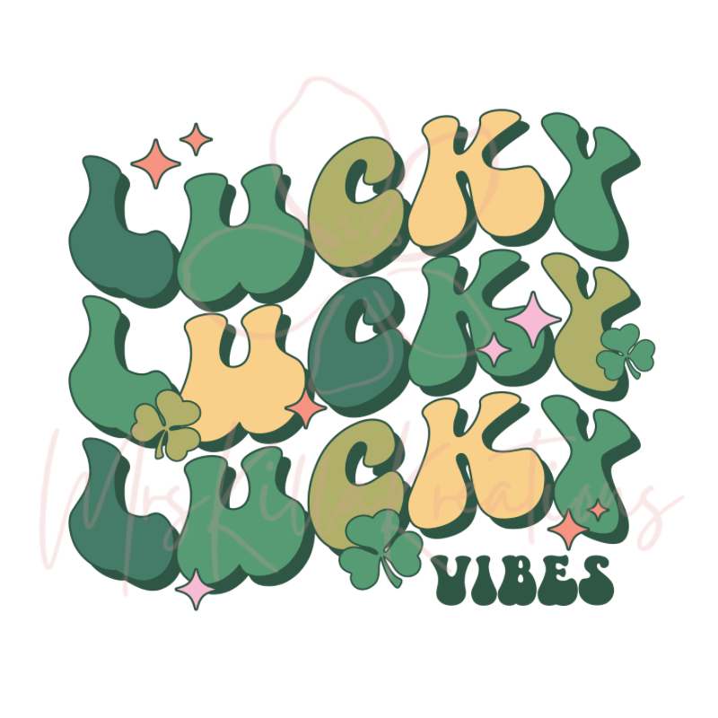 Lucky vibes DTF Transfer