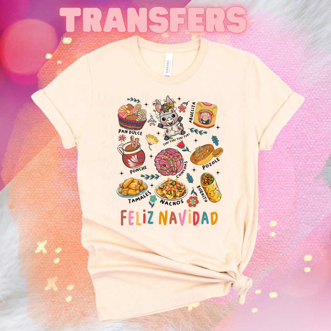 FELIZ NAVIDAD DTF Transfers