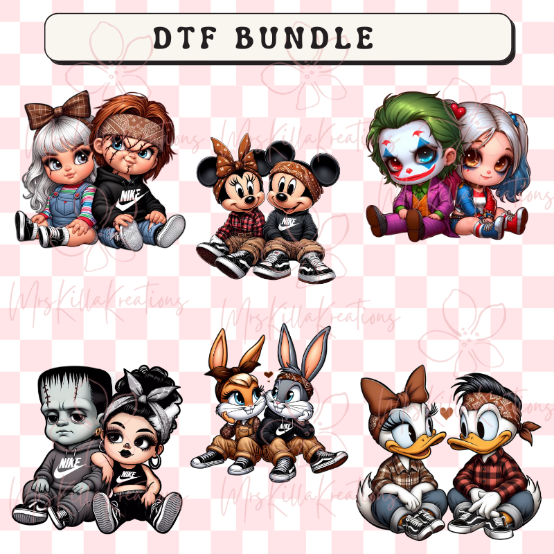 Baddies Couples Bundle DTF Transfers