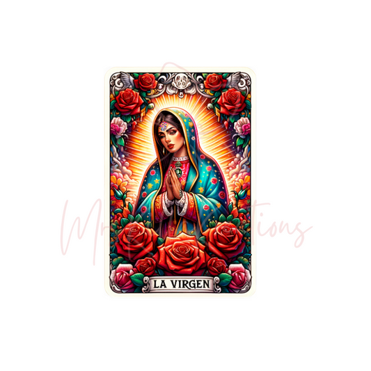 La virgen tarot card Dtf transfer