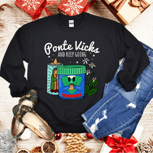 Ponte vicks Crewneck sweater - Mrskillakreations 