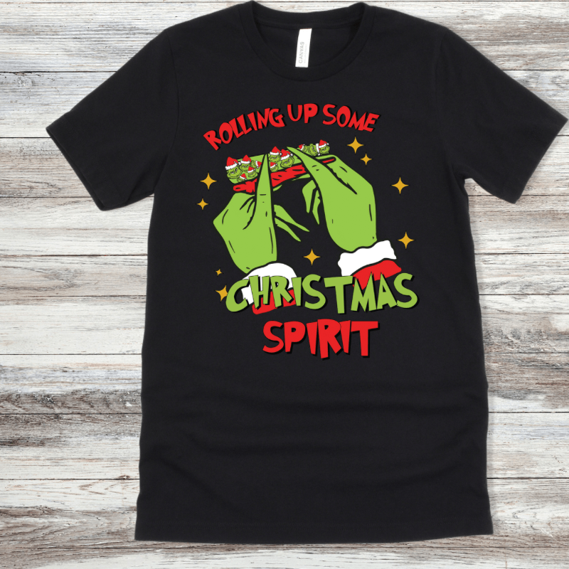 Rolling up some christmas spirit T-shirt - Mrskillakreations 