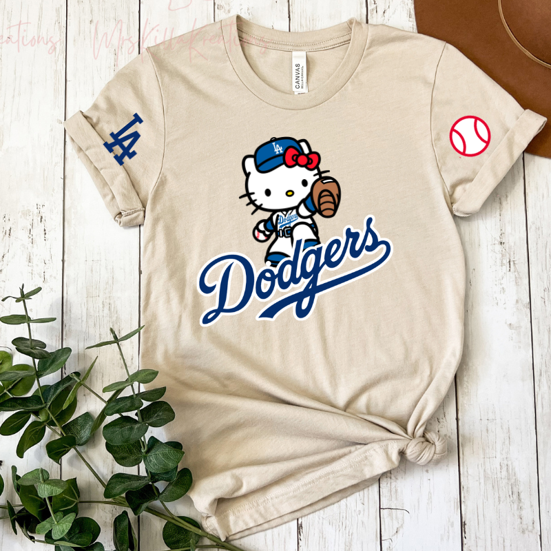 LA Baseball Kitty  T-shirt