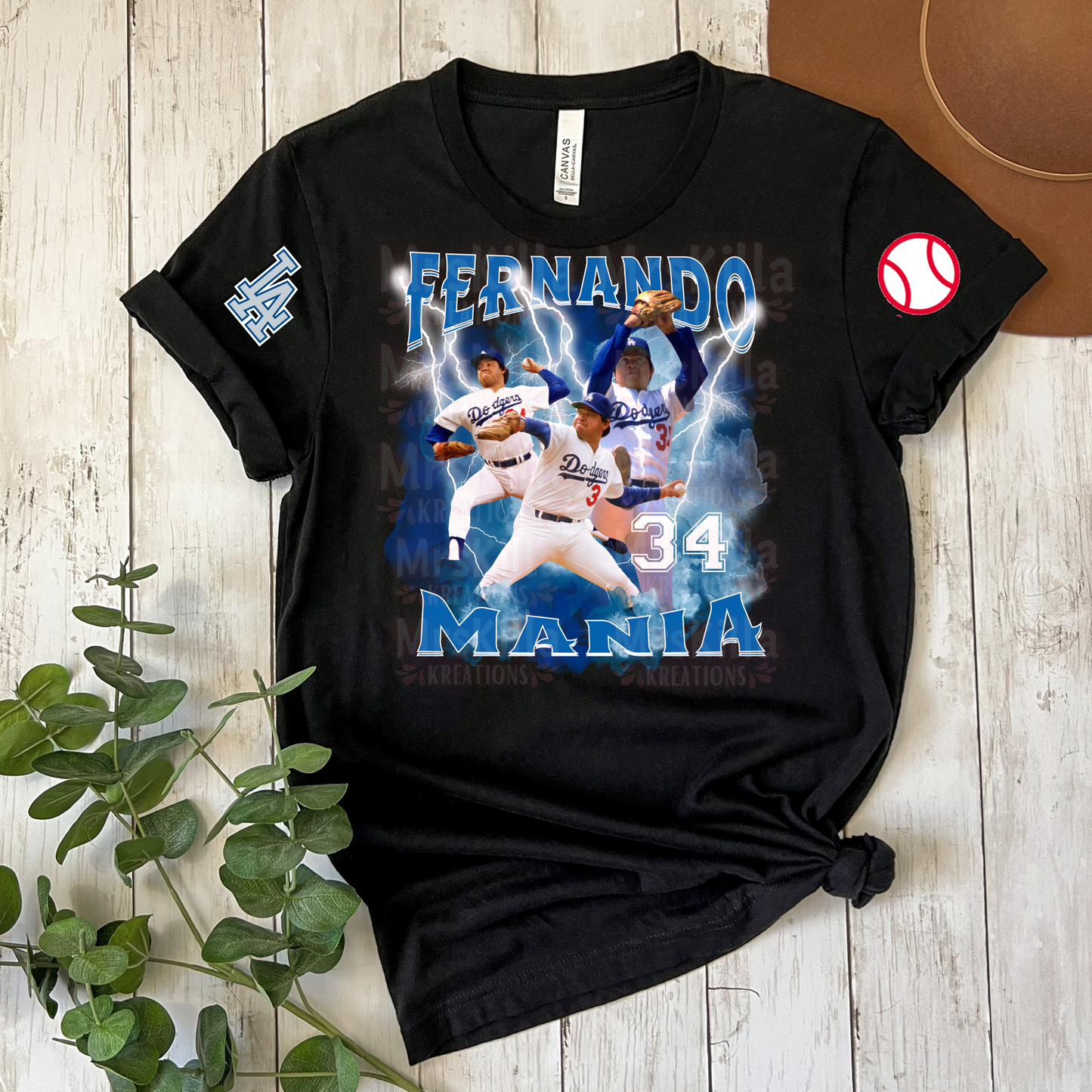 LA Baseball players T-shirt