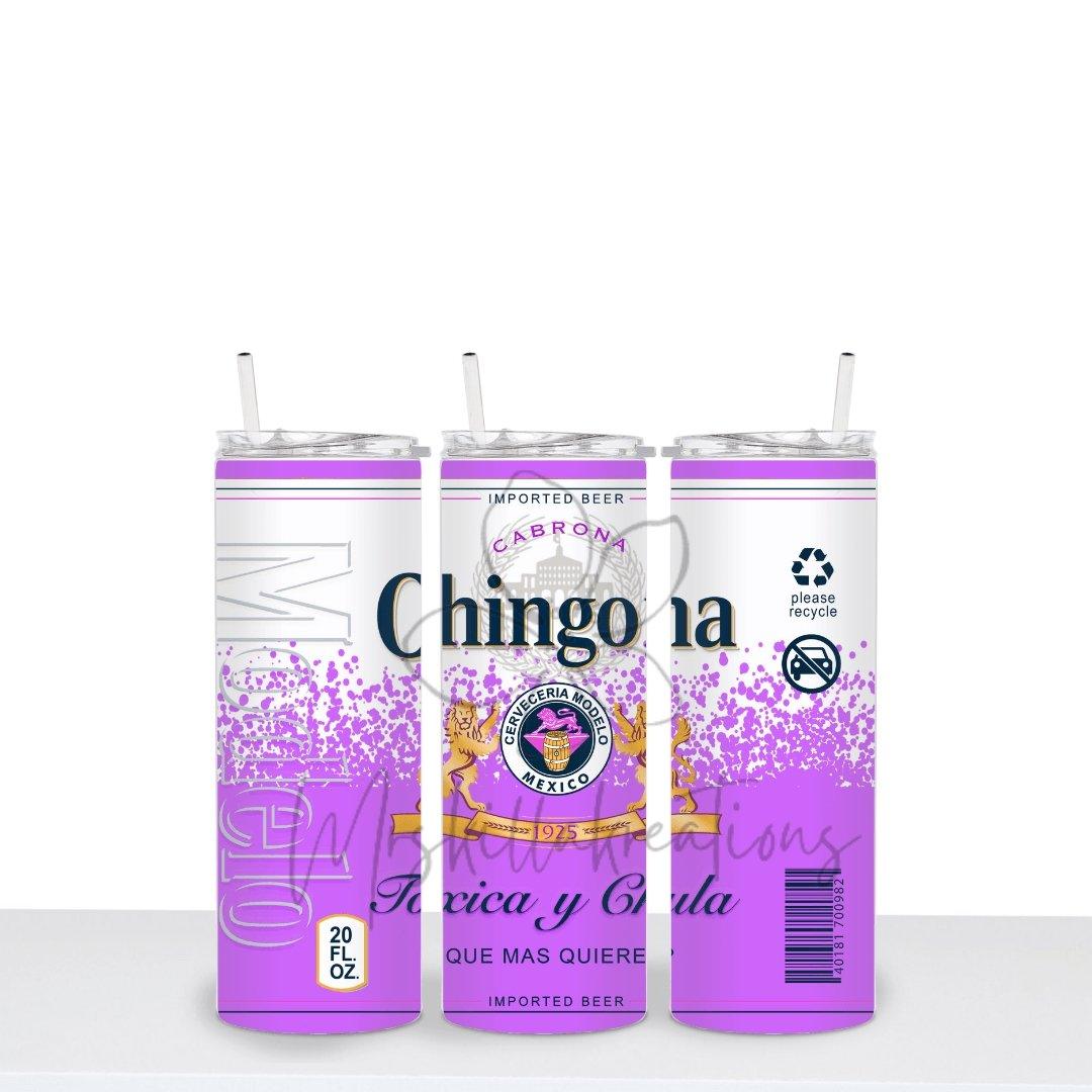 Chingona Stainless tumbler - Mrskillakreations